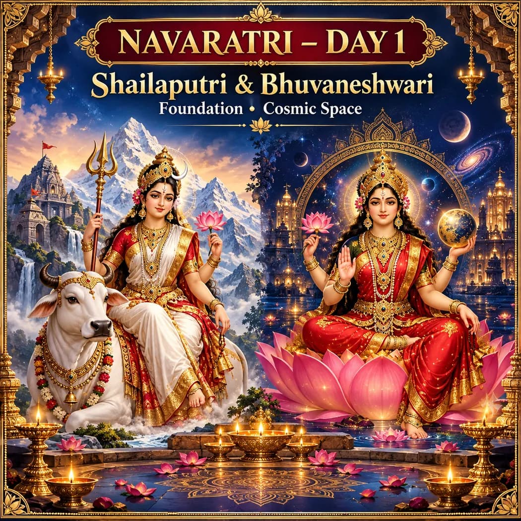 Navaratri Day 1: Shailaputri & Bhuvaneshwari